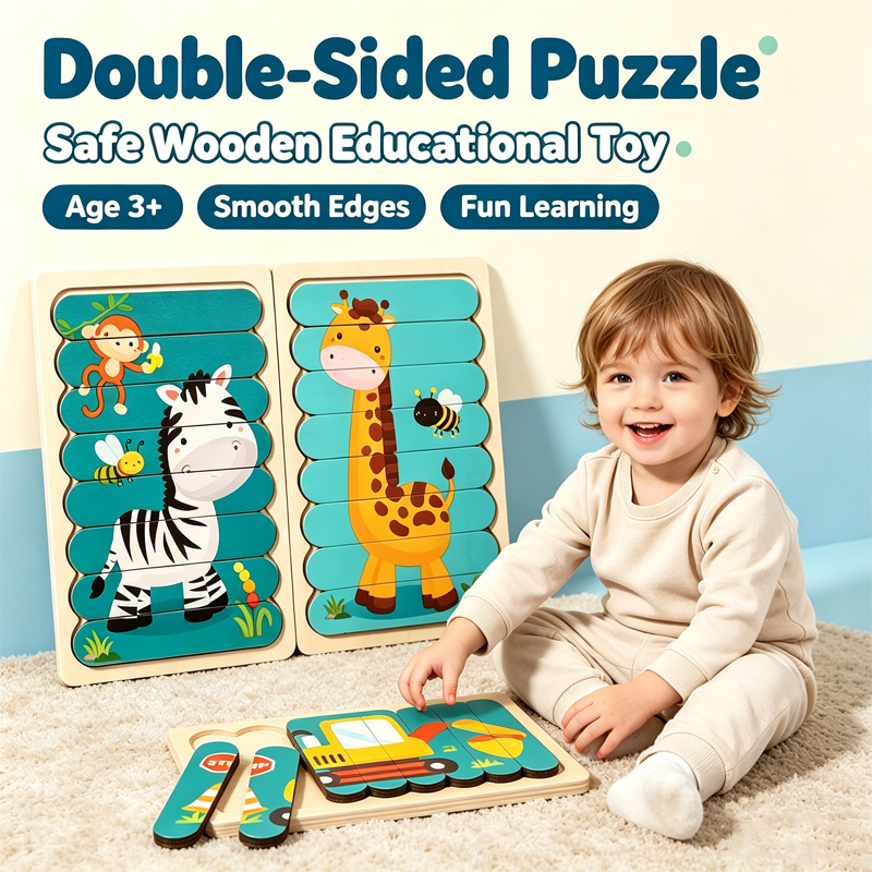 Kids Toys 2 Year Old - Montessori Toys 2 Years Wooden Puzzles