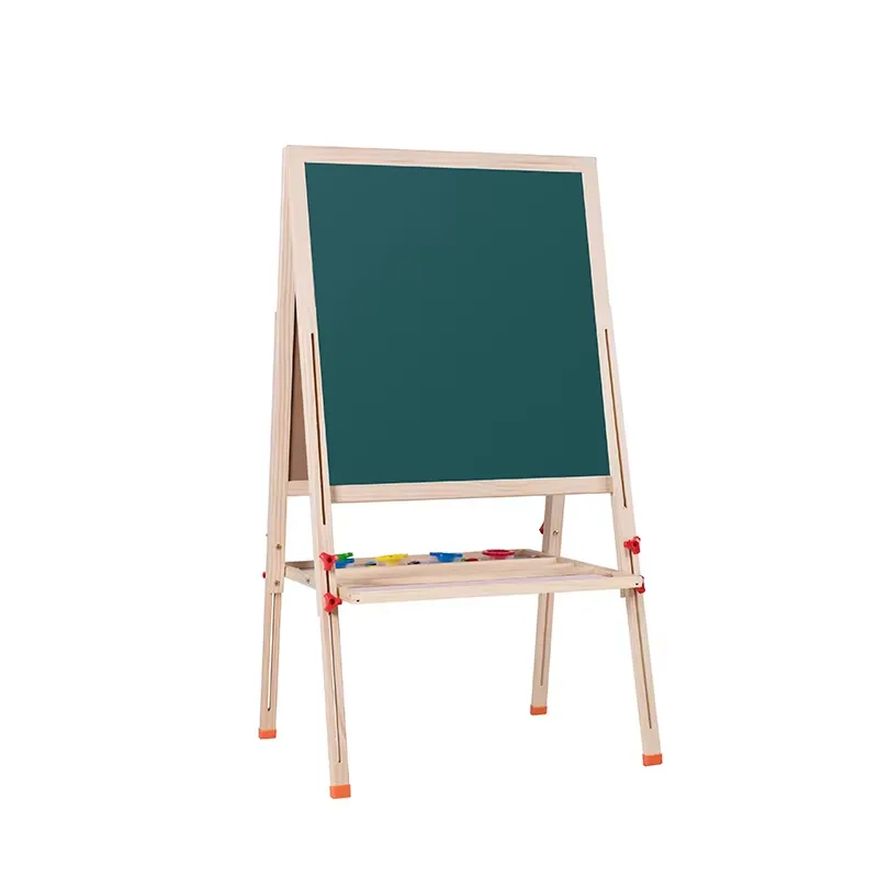 Kids Art Easel - Folding Double Sided Adjustable Standing Kids