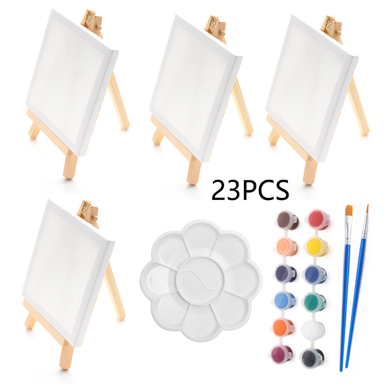 23Pcs Mini Easel Drawing Board - Kids Art Easel ulasan dan harga