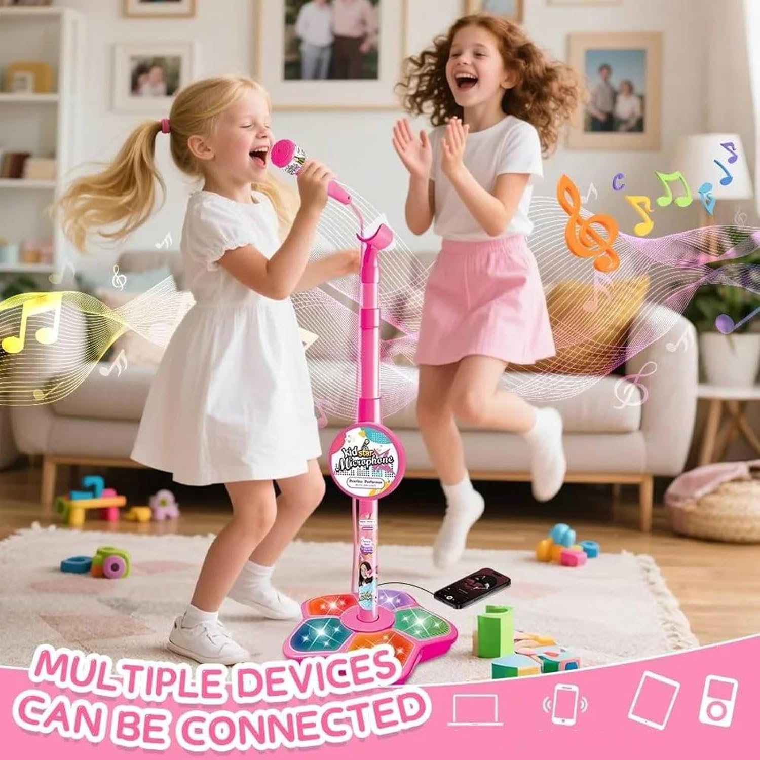 Kids Microphone Stand Toy Port - Kids Microphone Karaoke ulasan dan harga