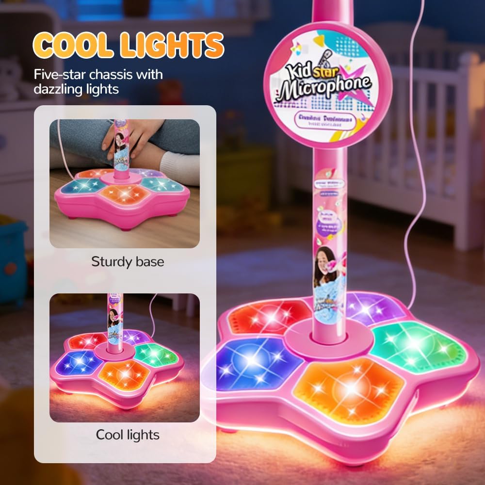 Kids Microphone Stand Toy Port - Kids Microphone Karaoke ulasan dan harga