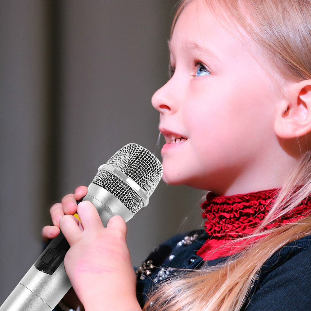 2Pcs Fake Microphone Prop Real - Kids Microphone Karaoke ulasan dan harga