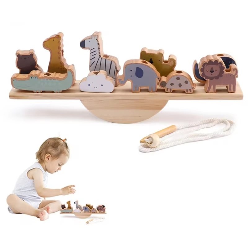 ABUM-Educational Balance Block - Wooden Blocks Stacking ulasan dan harga
