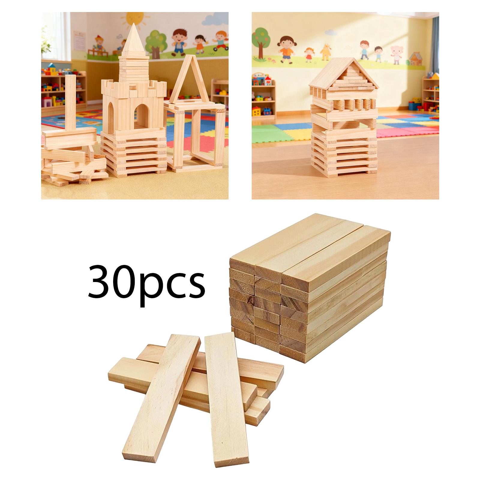 Wooden Blocks for Crafts Compa - Wooden Blocks Stacking ulasan dan harga