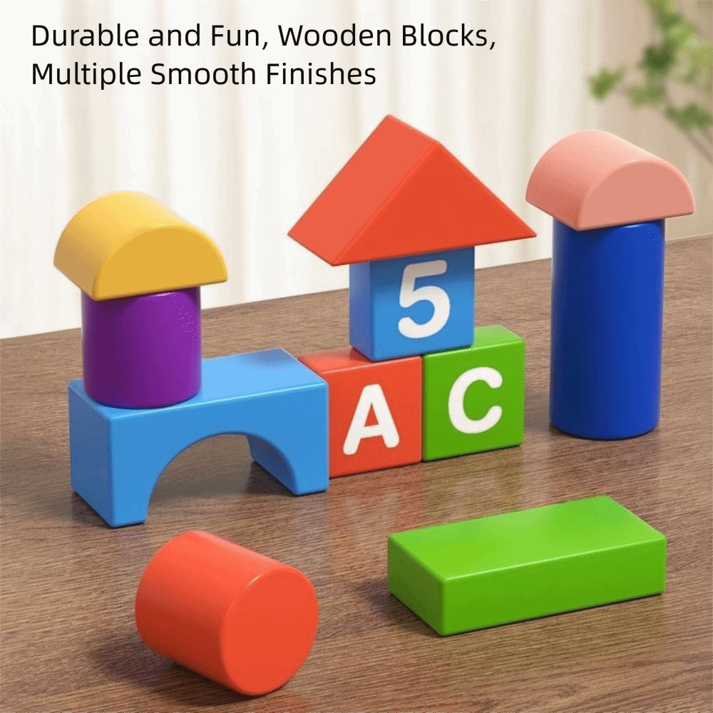 Wooden Wooden Building Blocks  - Wooden Blocks Stacking ulasan dan harga