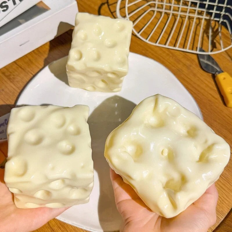 Taba Squishy Cheese Cube Stres - Kids Toys Kids Toys ulasan dan harga