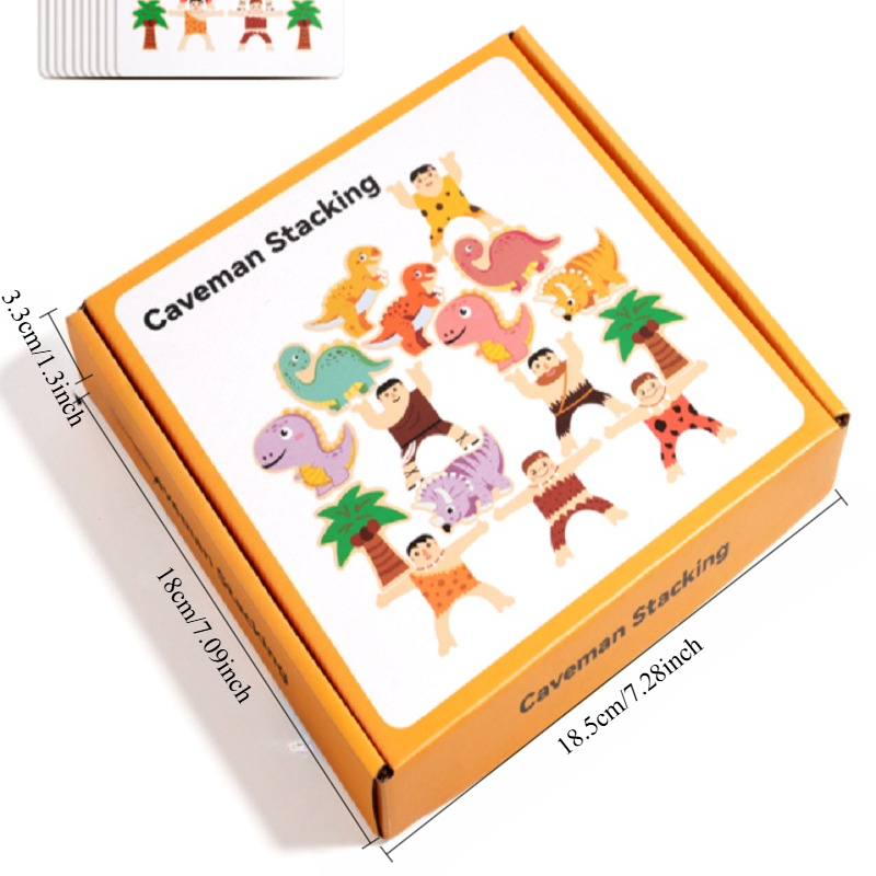 Primitive Dinosaur Balance Sta - Wooden Blocks Stacking ulasan dan harga
