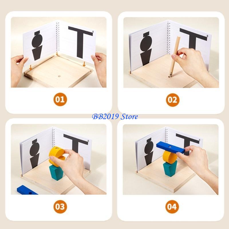 Q0KB Wooden Puzzle Baby Stacki - Wooden Blocks Stacking ulasan dan harga