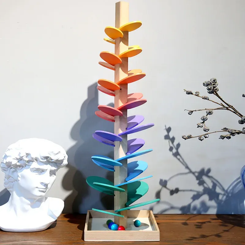 Rainbow Music Tree Stacking Pe - Wooden Blocks Stacking ulasan dan harga