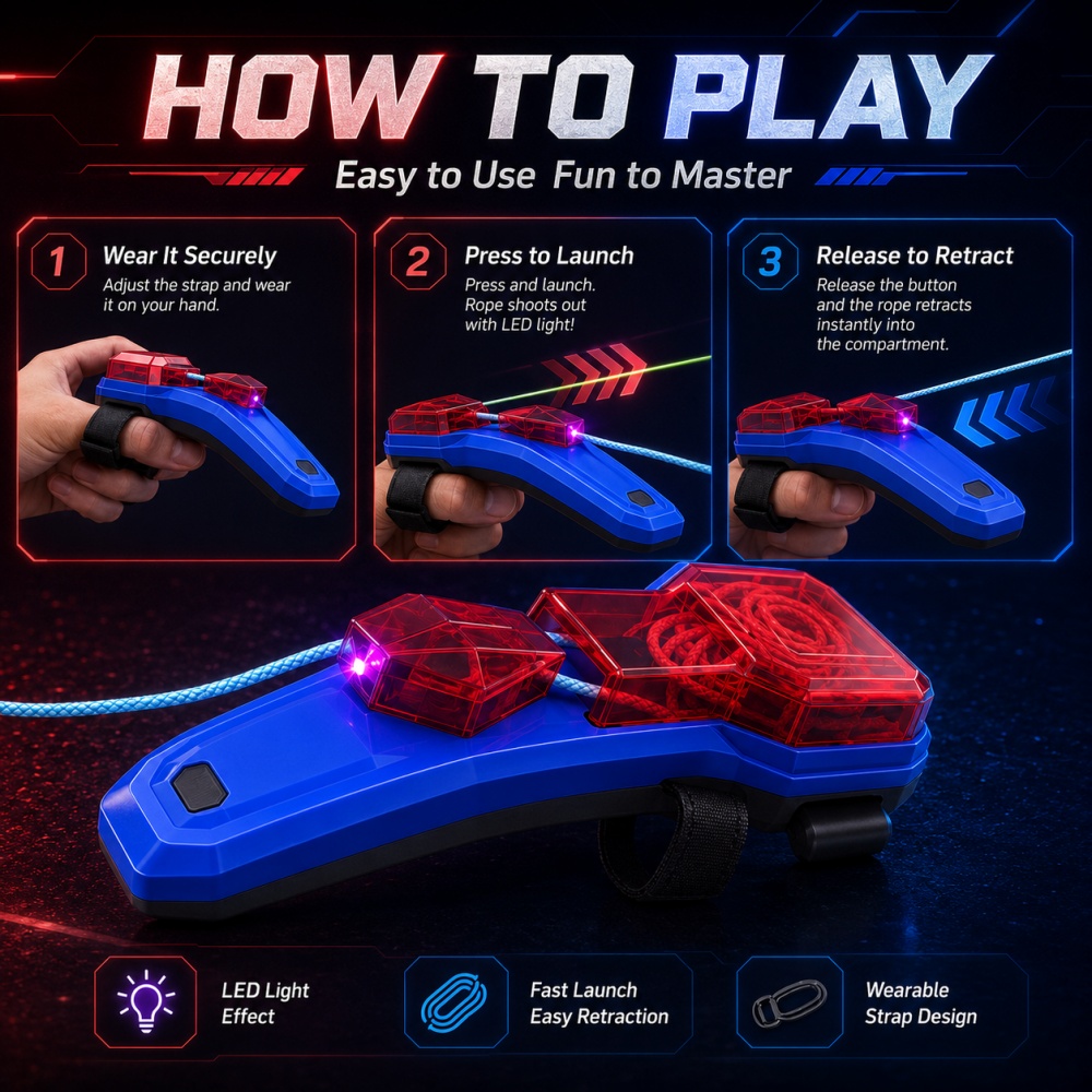Creative Rope Launcher Spider  - Kids Toys Kids Toys ulasan dan harga