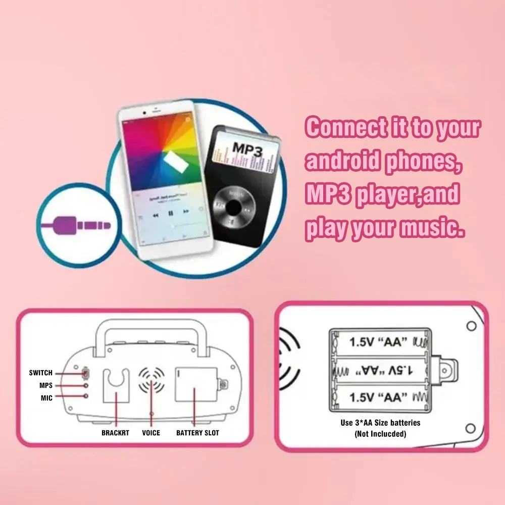 Music Instrument Microphone Ka - Kids Microphone Karaoke ulasan dan harga