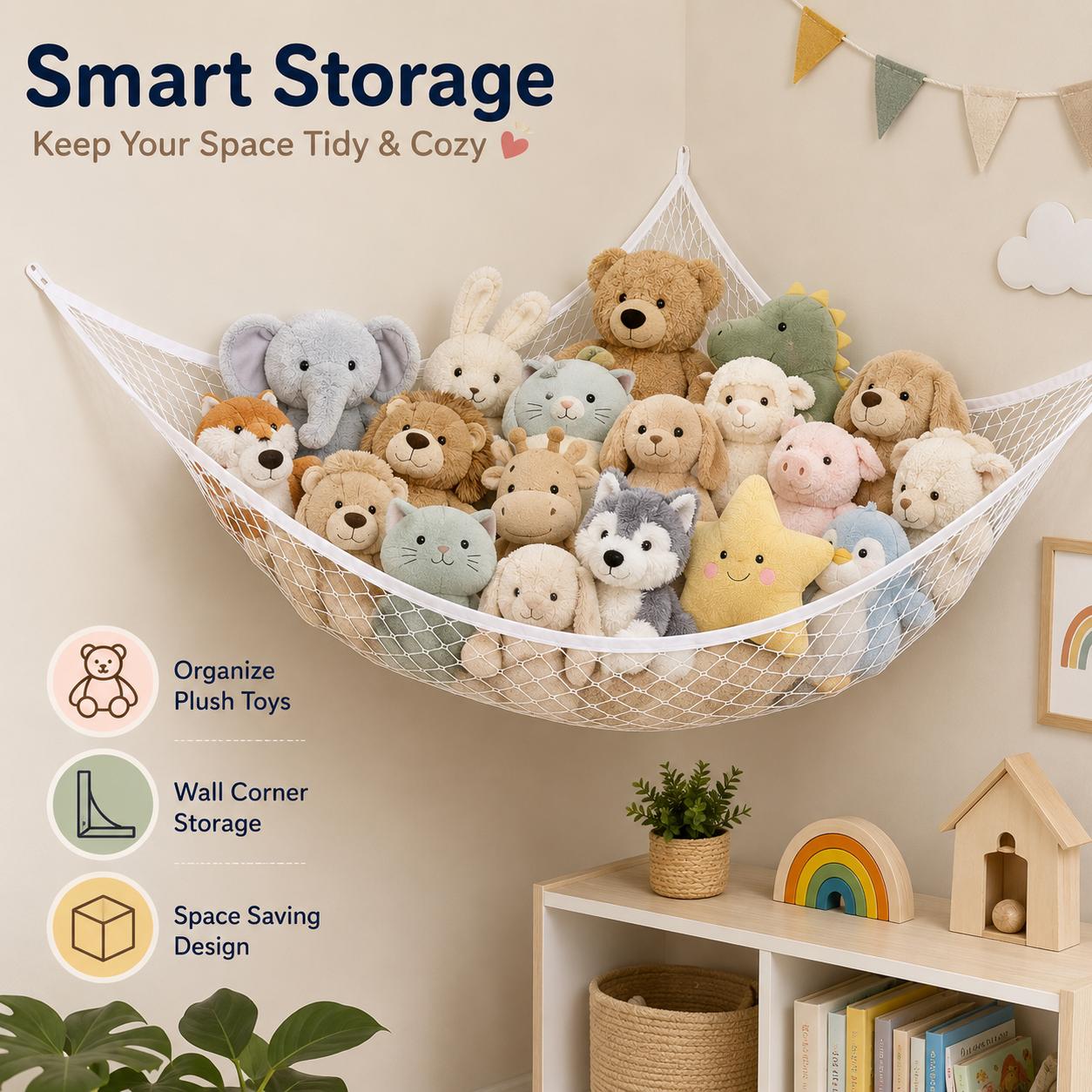 Mesh Toy Storage Hammock Hangi - Kids Toys Kids Toys ulasan dan harga