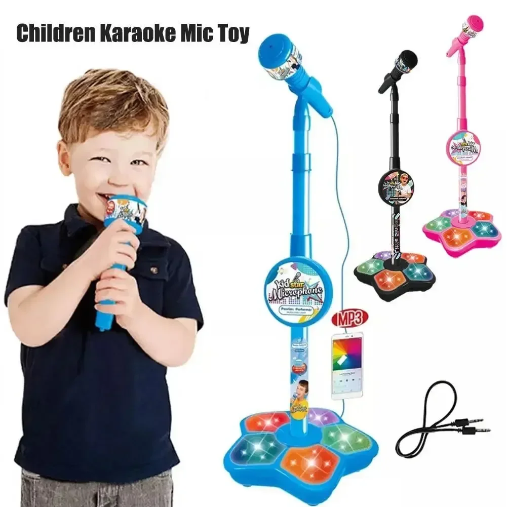 Kids Microphone with Stand Kar - Kids Microphone Karaoke ulasan dan harga